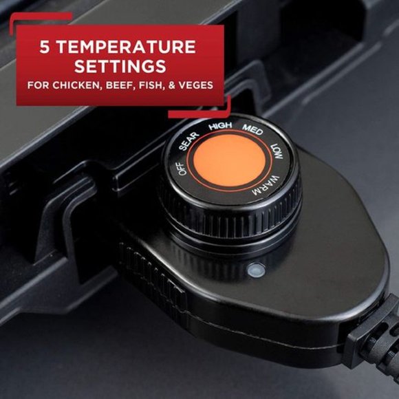 T-Fal TG403D52 Compact Smokeless Indoor Sear Capability, Electric Grill, 4 Servi - Picture 2 of 6